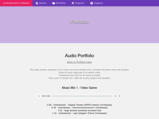 portfolio_audio screenshot