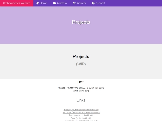projects screenshot