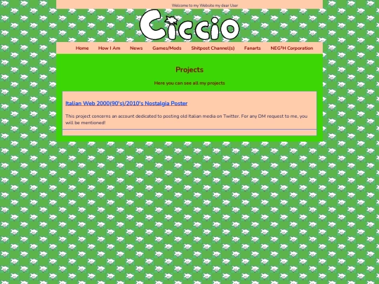 Projects screenshot