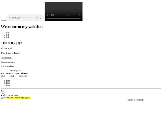 test screenshot