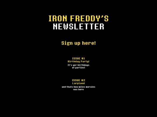 newsletter screenshot