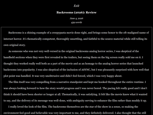 text/backroomsreview screenshot