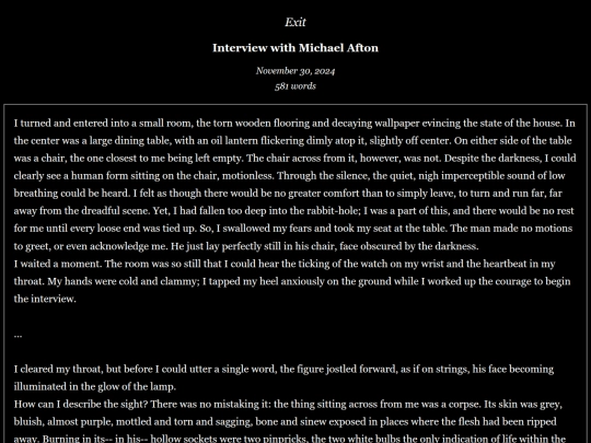 text/mikeinterview screenshot