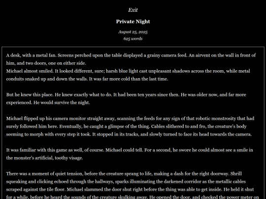 text/privatenight screenshot