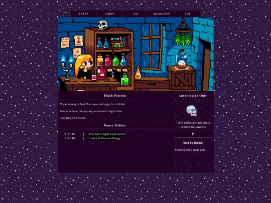flash-fiction screenshot