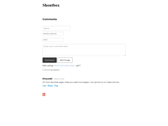 shoutbox screenshot