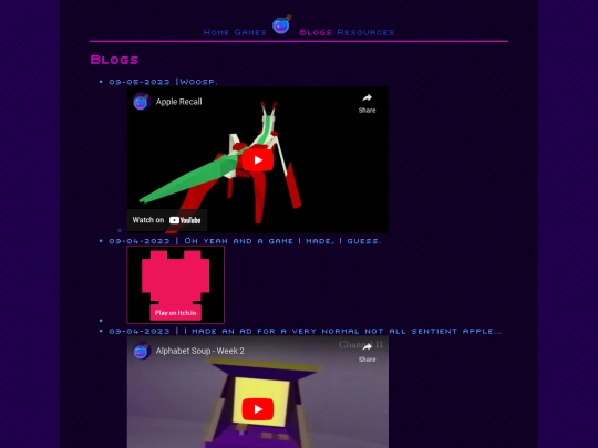 blogs screenshot
