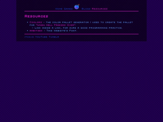 resources screenshot