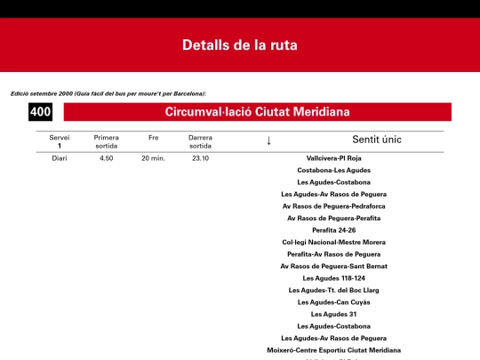 rutes/barcelona/tb/400 screenshot