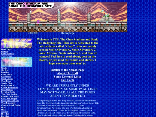 Home Page screenshot
