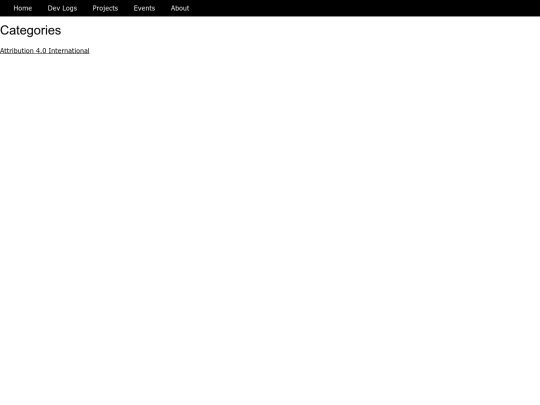 categories screenshot