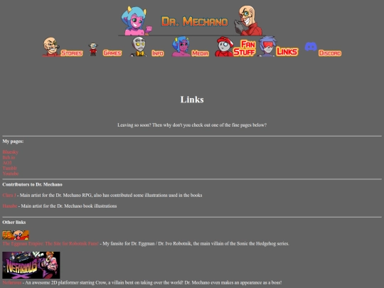 links screenshot