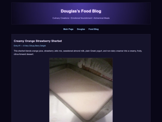 food-blog screenshot