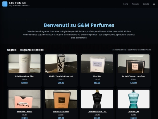 PROFUMI screenshot