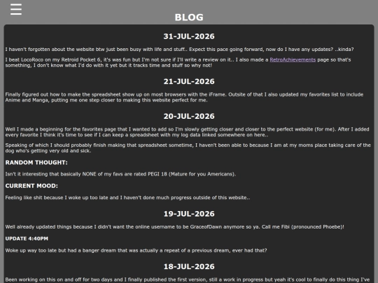 blog screenshot