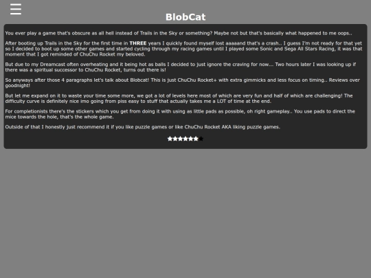 reviews/blobcat screenshot