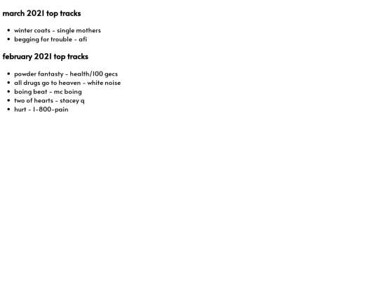 songs screenshot