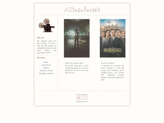 filmlog screenshot