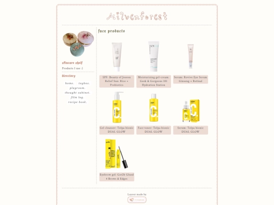 skincare screenshot