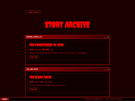 stories screenshot