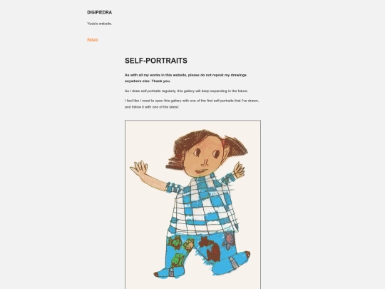 myThings/myIllustrations/selfPortraits screenshot