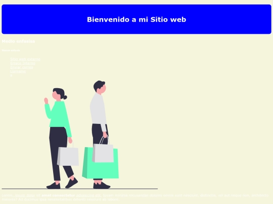 inicio/MiSitio screenshot