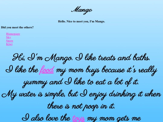 Mango screenshot