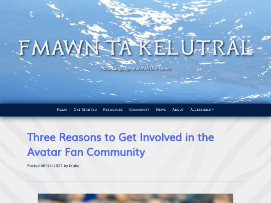 blog/three-reasons-to-get-involved-in-the-avatar-fan-community screenshot