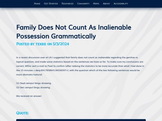 language-updates/family-does-not-count-as-inalienable-possession-grammatically screenshot