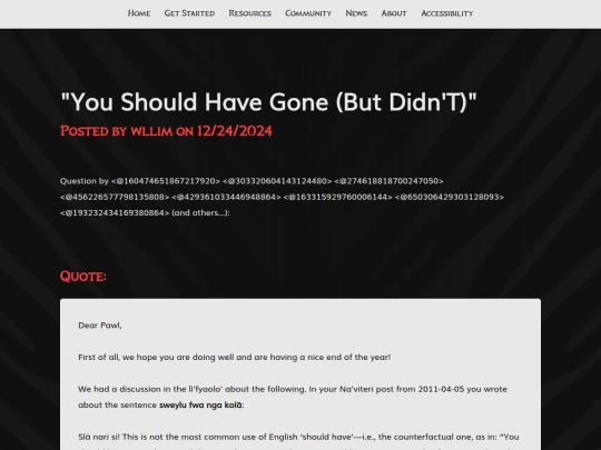 language-updates/you-should-have-gone-but-didnt screenshot