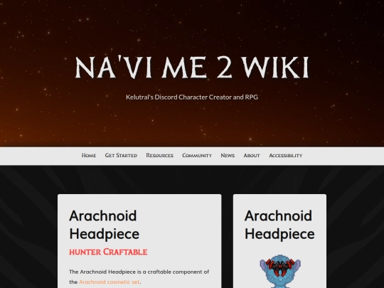 navi-me/arachnoid-set/arachnoid-headpiece screenshot