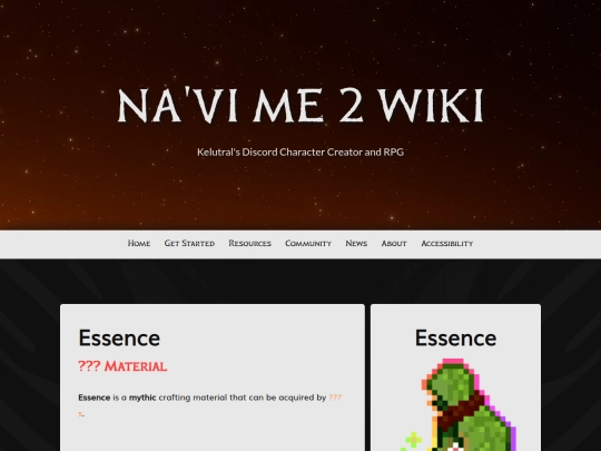 navi-me/crafting-materials/essence screenshot