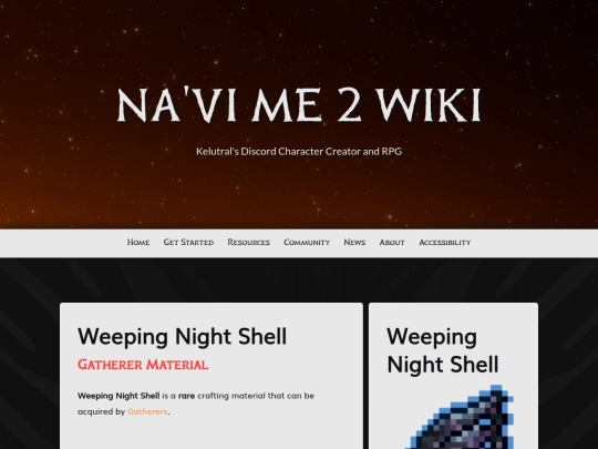navi-me/crafting-materials/weeping-night-shell screenshot