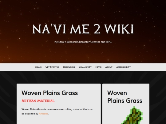 navi-me/crafting-materials/woven-plains-grass screenshot