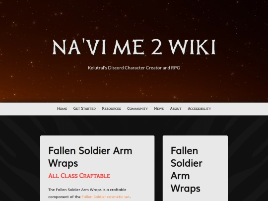 navi-me/fallen-soldier-set/fallen-soldier-arm-wraps screenshot