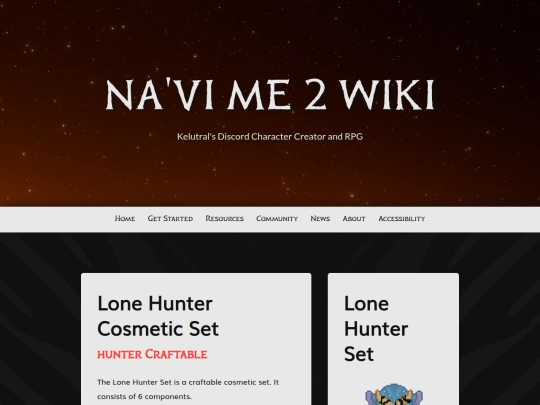 navi-me/lone-hunter-set screenshot
