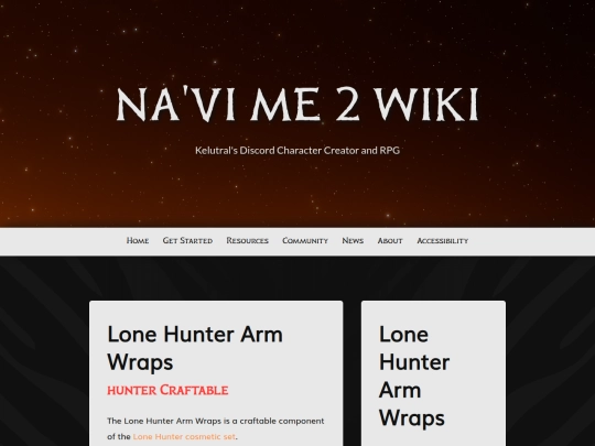 navi-me/lone-hunter-set/lone-hunter-arm-wraps screenshot