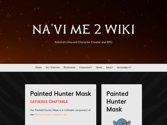 navi-me/painted-hunter-set/painted-hunter-mask screenshot