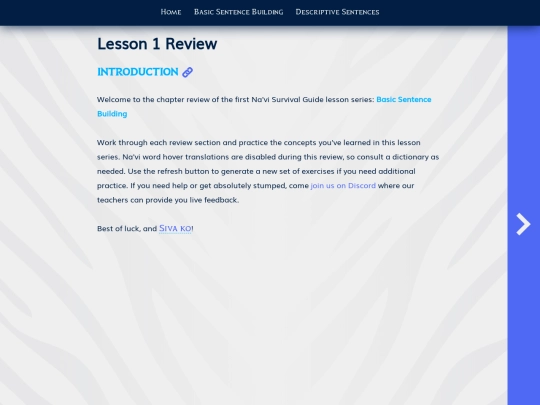 survival-guide/lesson-1-review screenshot