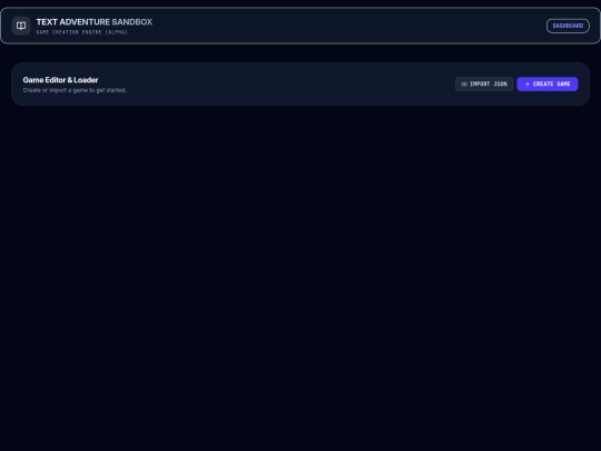 adventuregamesandbox-app screenshot