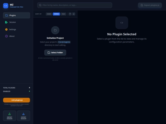 mz-parameter-pro screenshot