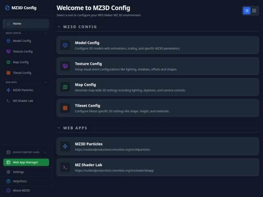 mz3dconfigapp screenshot