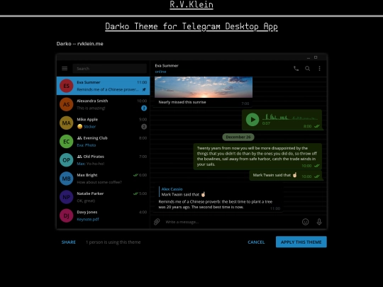 proj/theme-telegram-darko screenshot