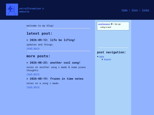 blog screenshot