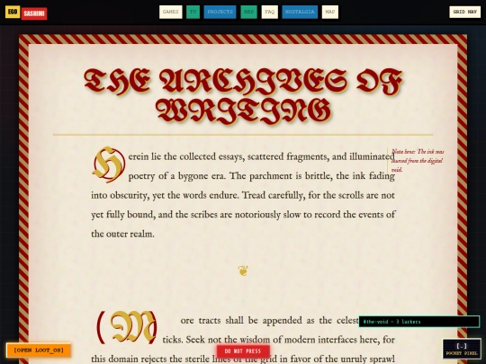 writing screenshot