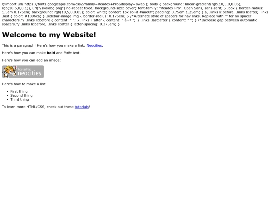 index screenshot