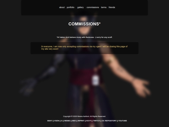 commissions screenshot