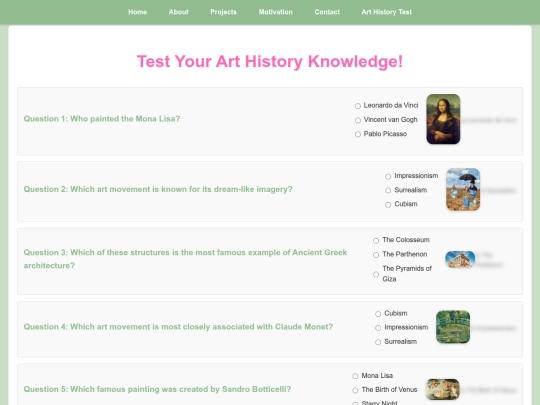 art_history_test screenshot