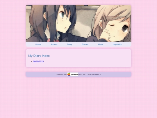 diary_index screenshot