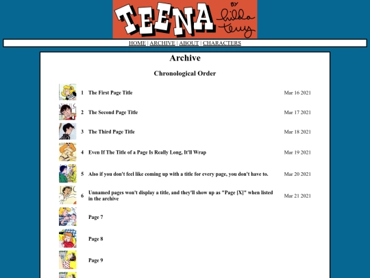 archive screenshot